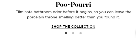 Copywriting about Poo Pourri product