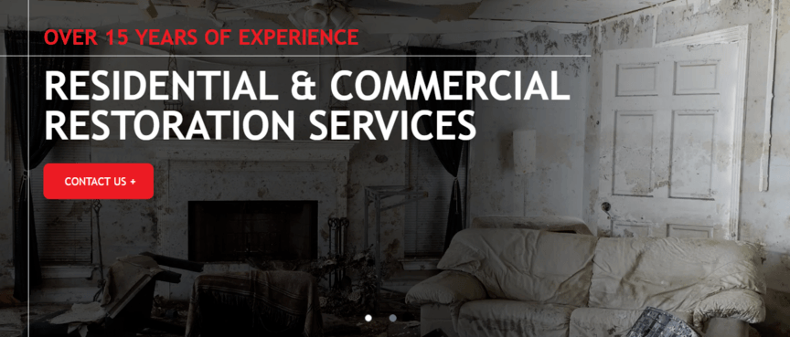 visual elements web design for restoration companies