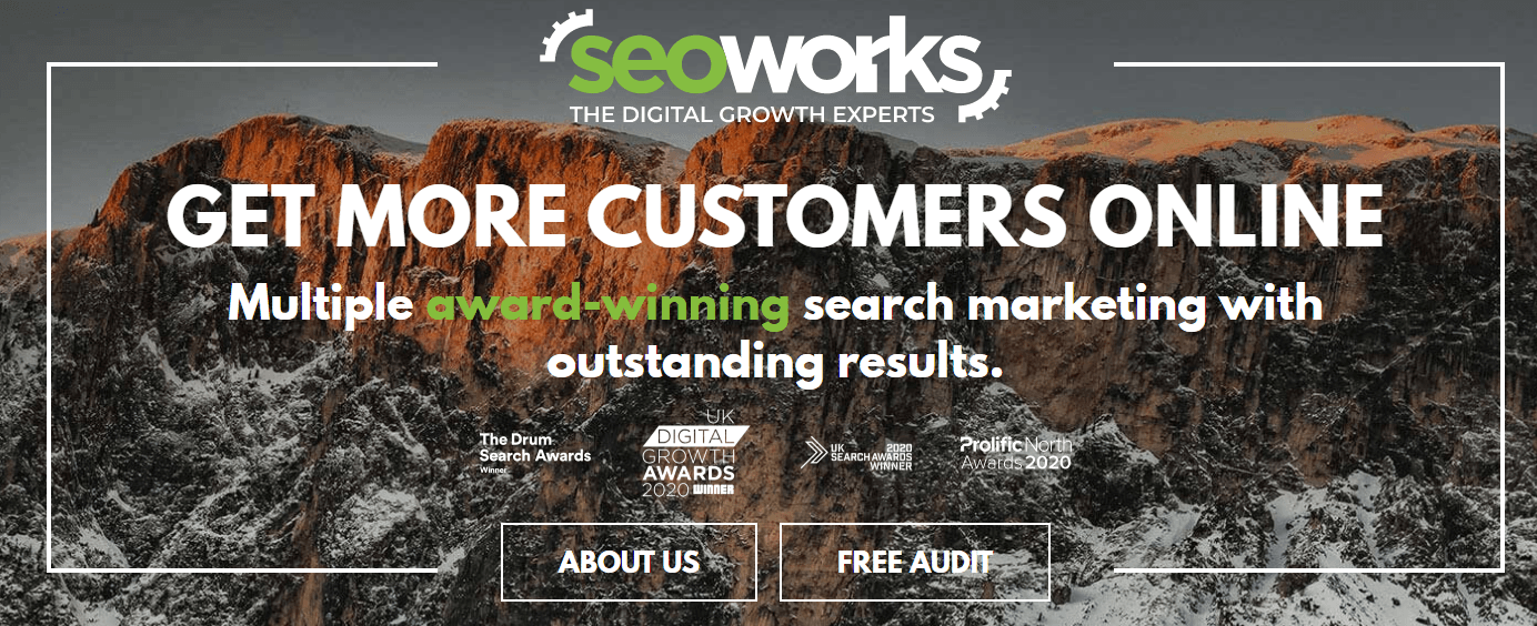The SEO Works website homepage