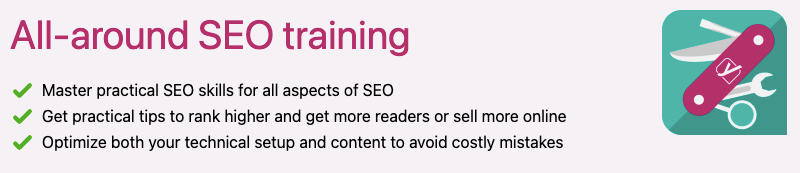 All-around SEO training description