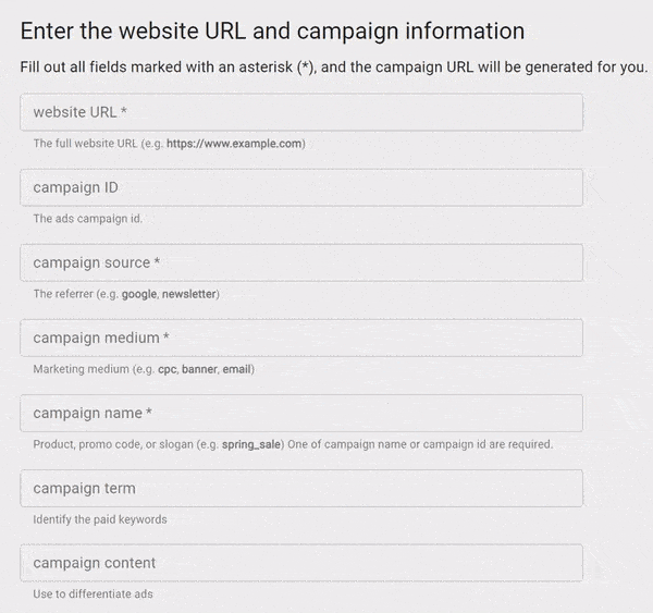 campaign url builder