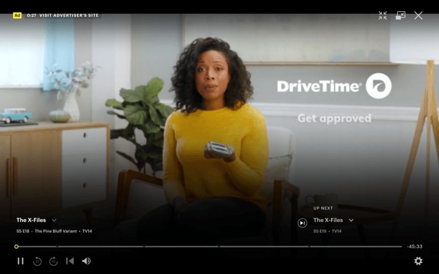 DriveTime Hulu ad