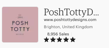 Posh Totty's Designs' profile on Etsy