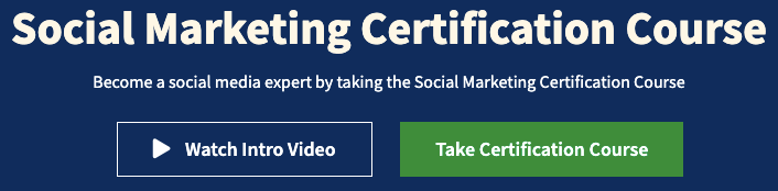 Hootsuite Social Marketing Certification Course header