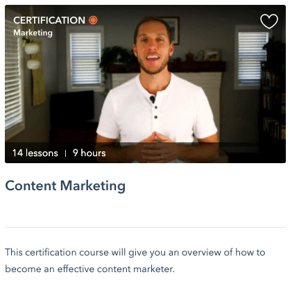 HubSpot Content Marketing Certification Course intro