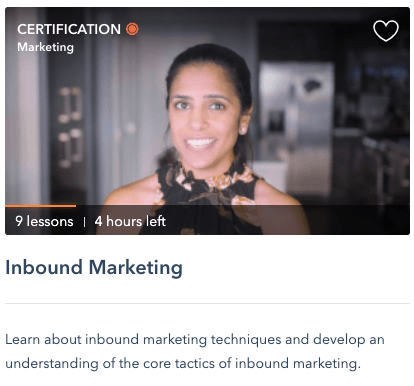 HubSpot Inbound Marketing Certification course intro