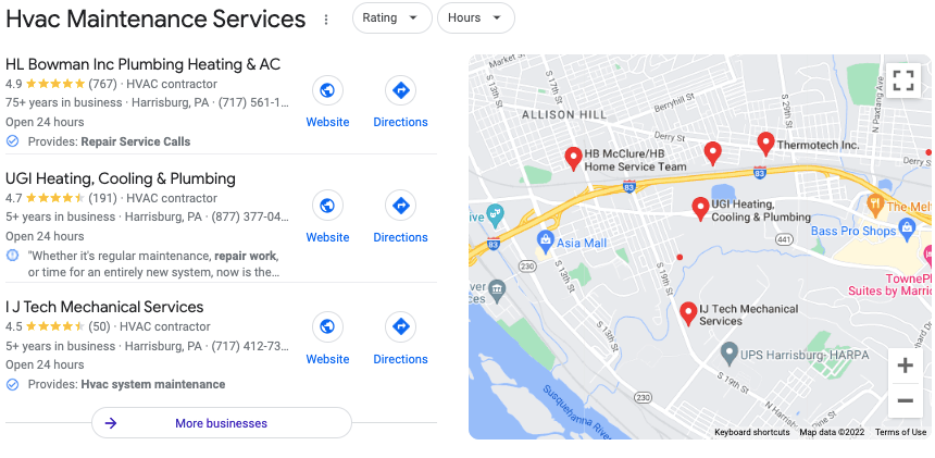 Local search results for "hvac maintenance services harrisburg"