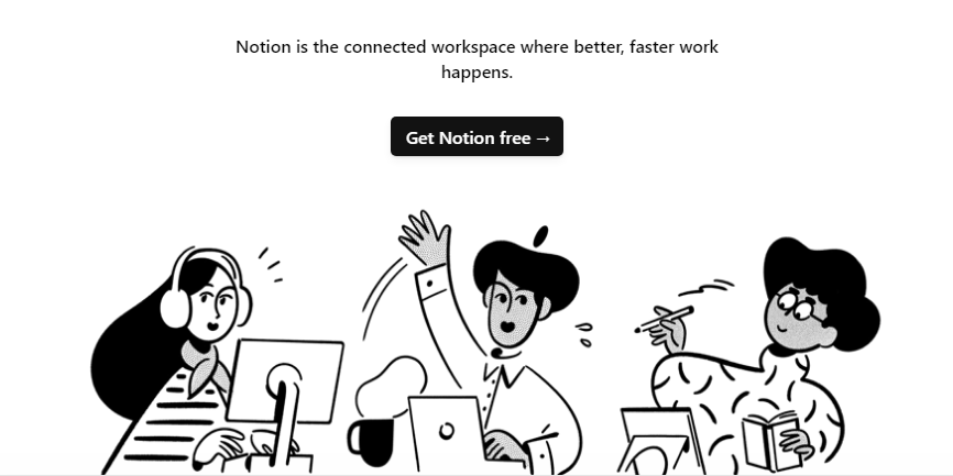 Notion project management software