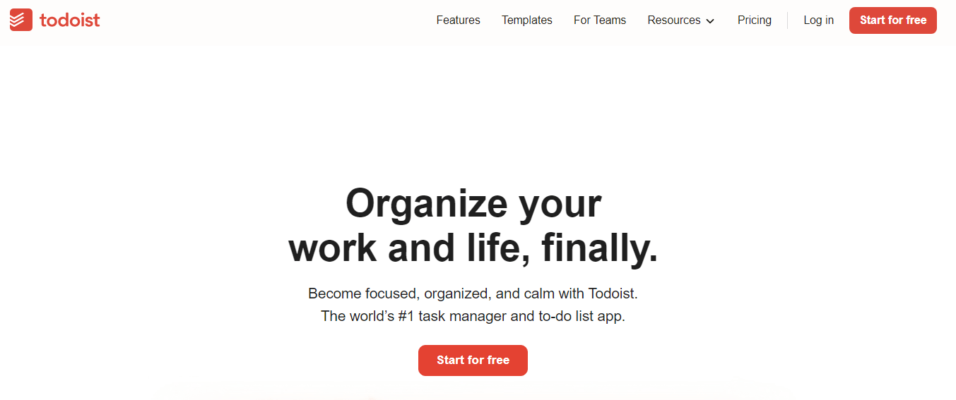 Todoist project management software
