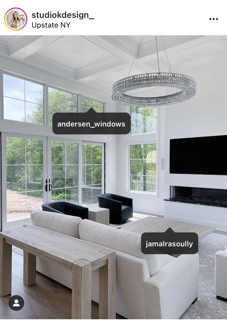 Andersen Windows Instagram tag