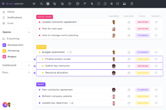 ClickUp platform
