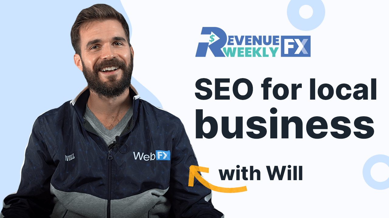 A man named Will who does Revenue Weekly is getting ready to talk about SEO for local businesses.