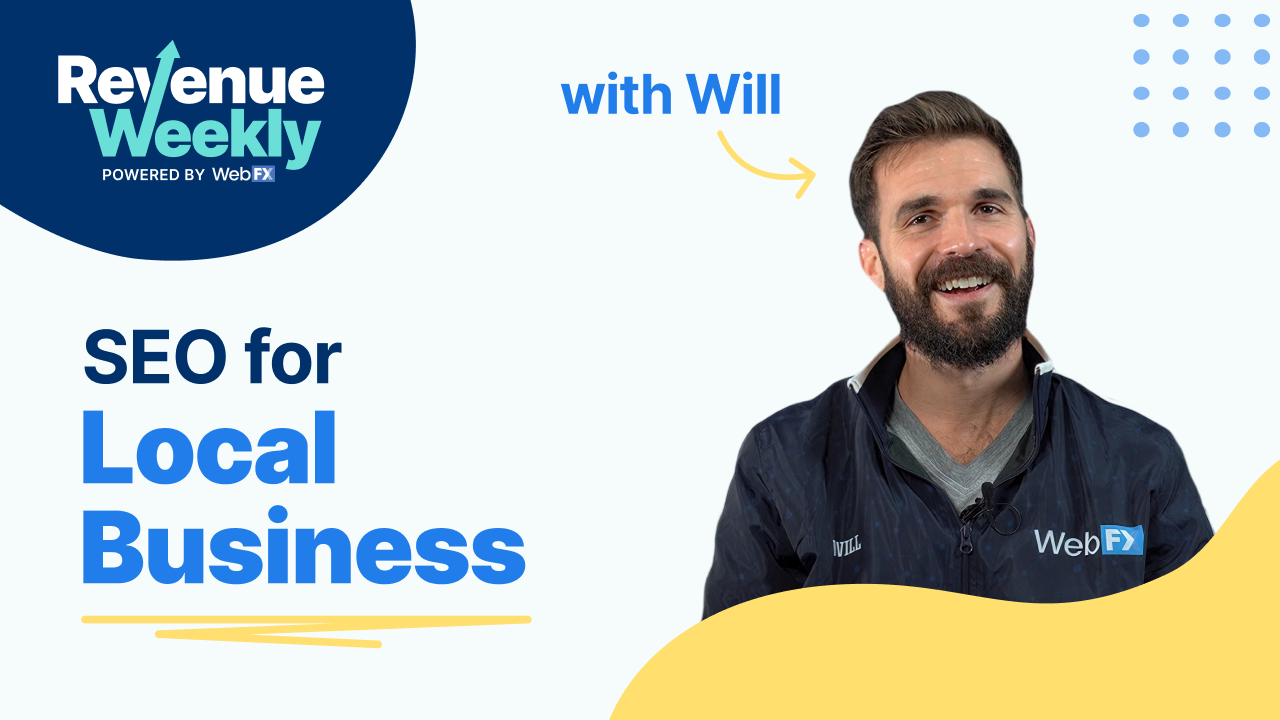 A man named Will who does Revenue Weekly is getting ready to talk about SEO for local businesses.