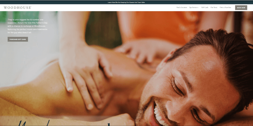 Spa web design: Woodhouse