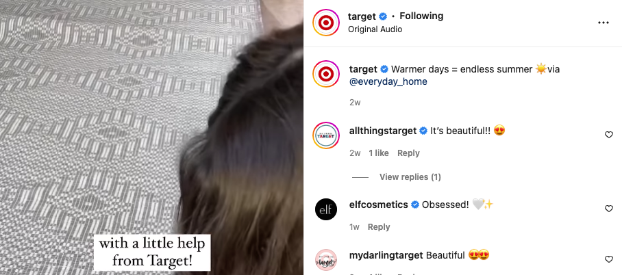 User generated content from Target