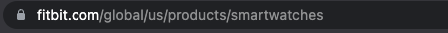 Fitbit URL strand