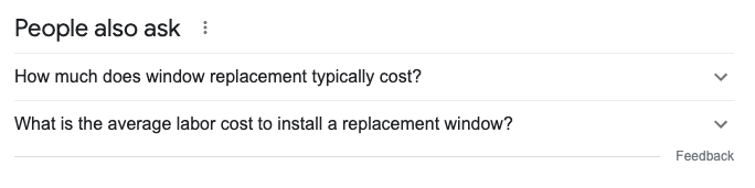 People Also Ask for window replacement cost calculator