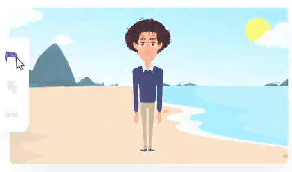 Creating a beach character in Animaker