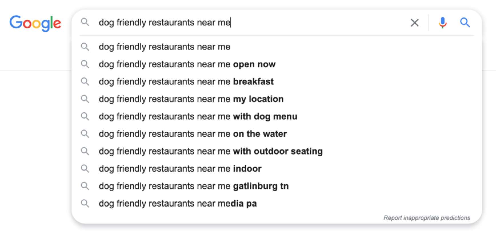 near me searches example