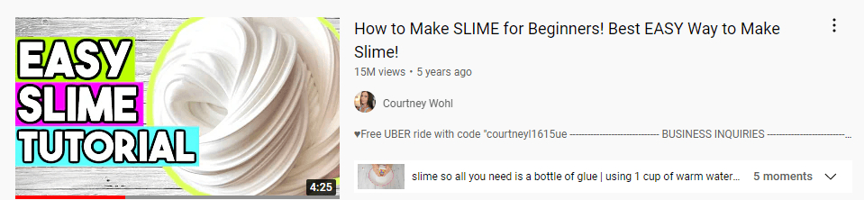 Thumbnail for a slime tutorial