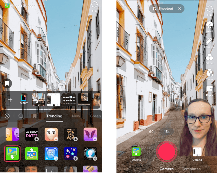 How to add green screen effect on TikTok