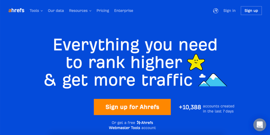 analytics alternative ahrefs