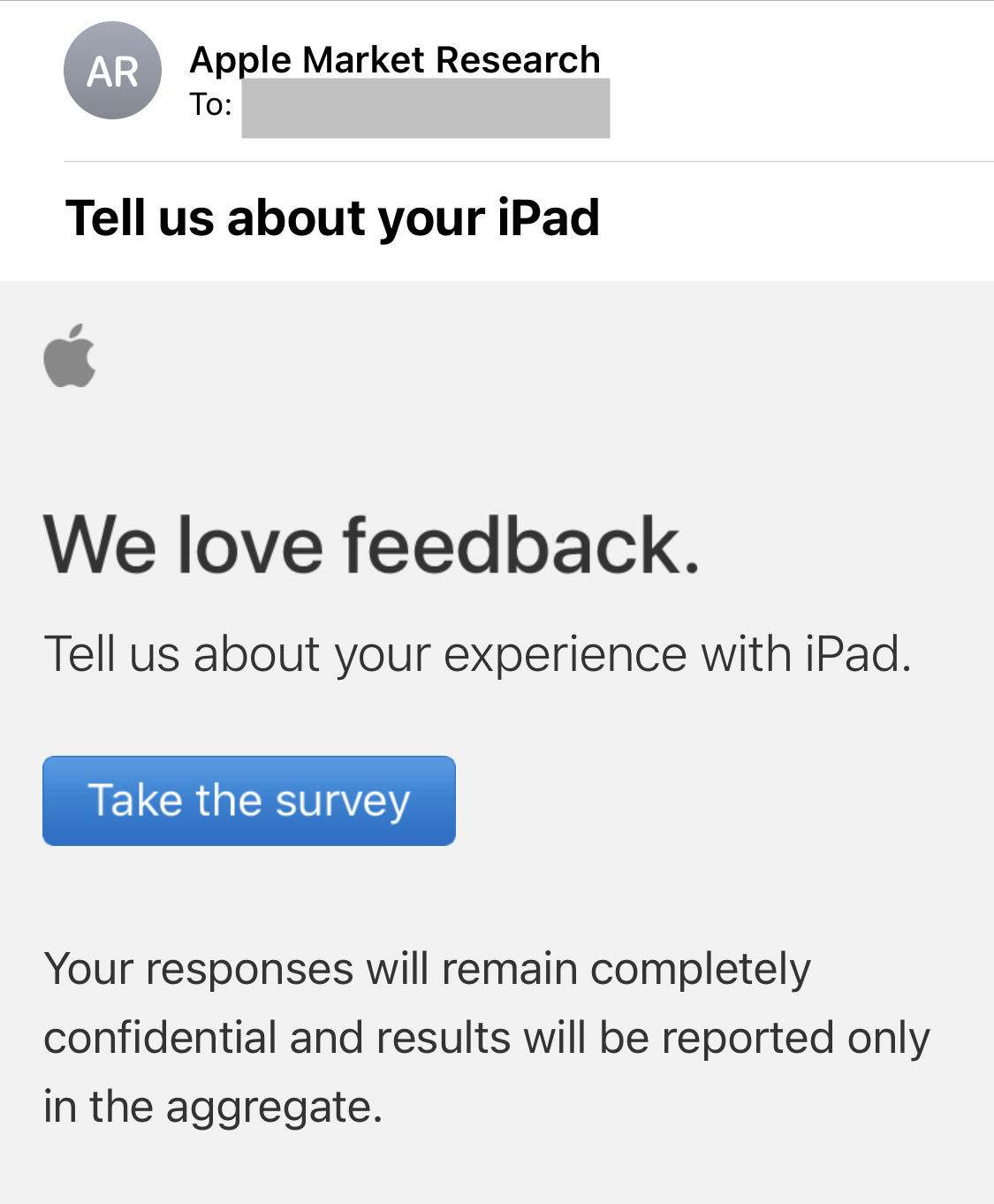 Survey by Apple