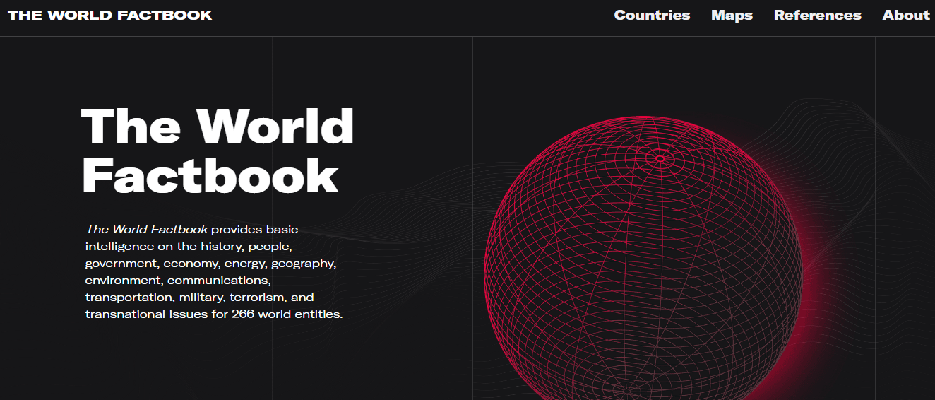 cia world factbook data sources