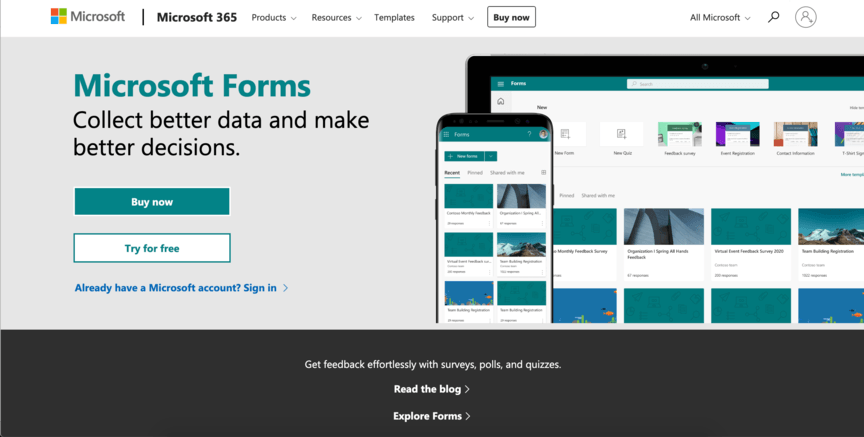 form builder microsoft forms