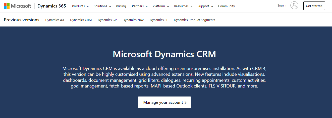 microsoft dynamics 365 ecommerce crm