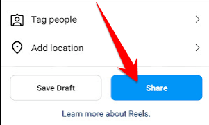 share instagram reels tutorial