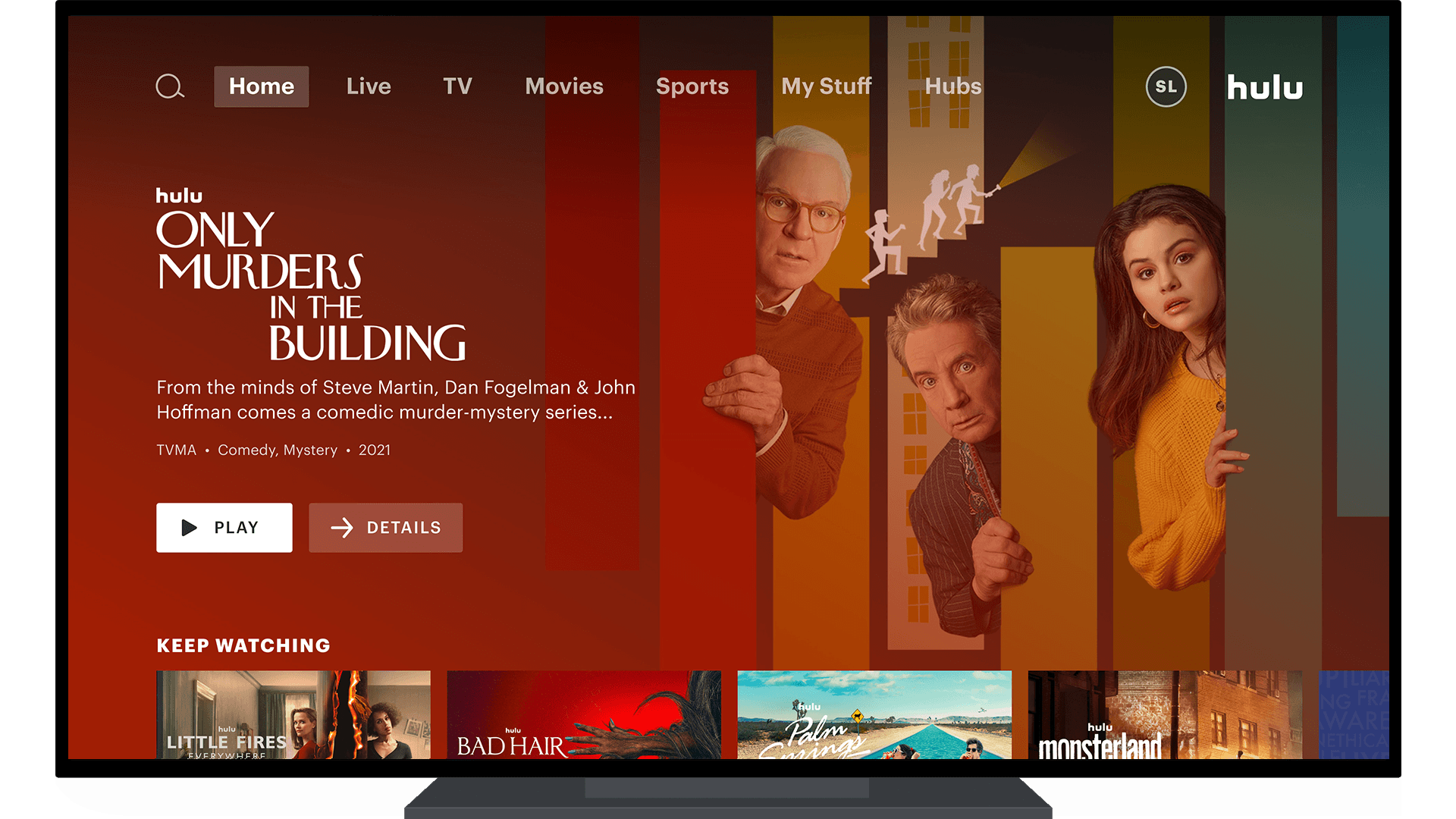 Hulu homepage