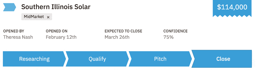 Nutshell sales automation screenshot