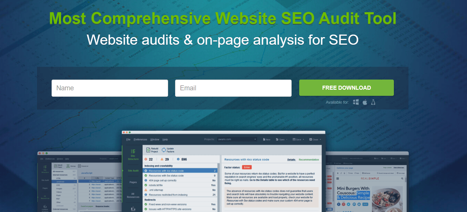 SEO PowerSuite screenshot