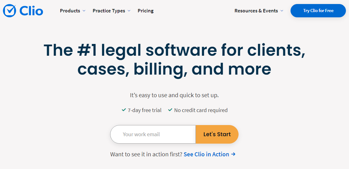 Clio CRM for law firms