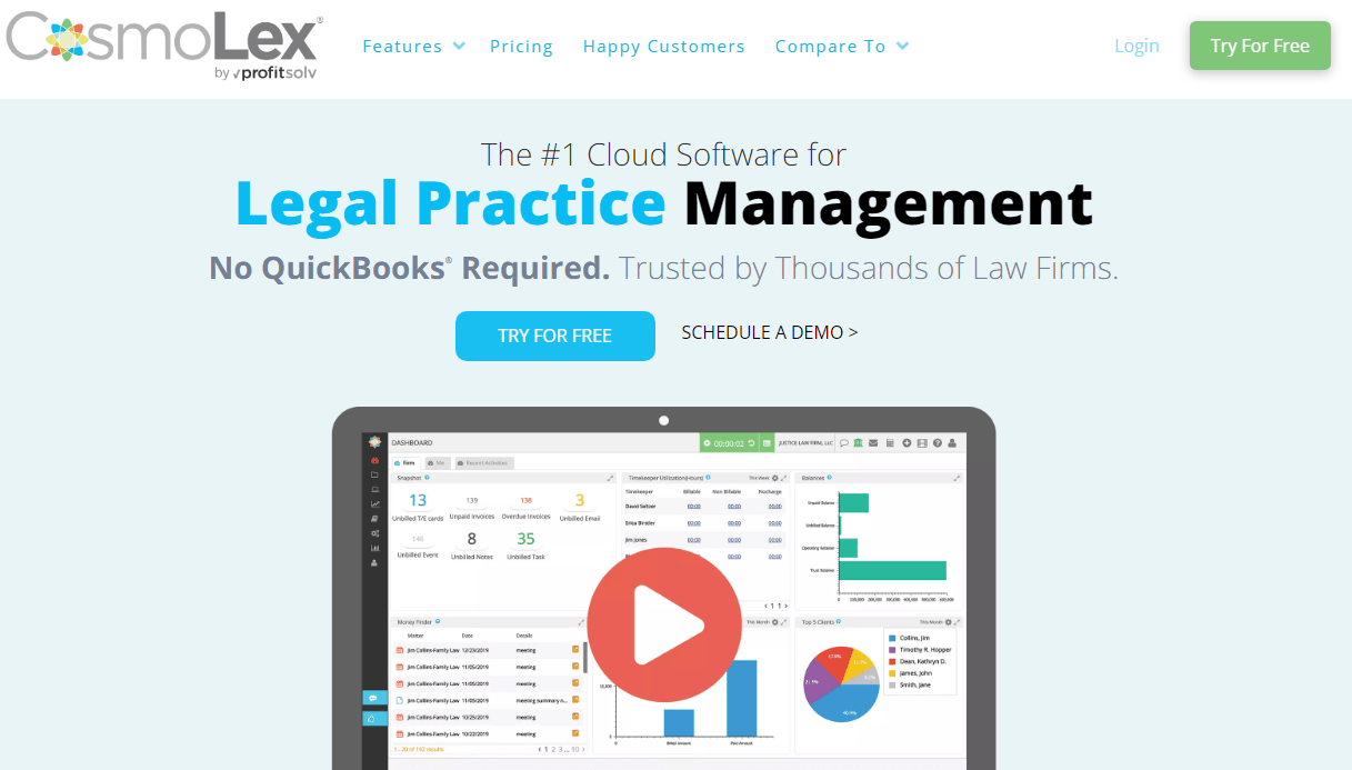 Cosmolex CRM for law firms