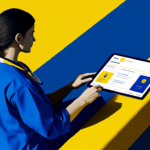 Urgent care staff with CRM on a tablet