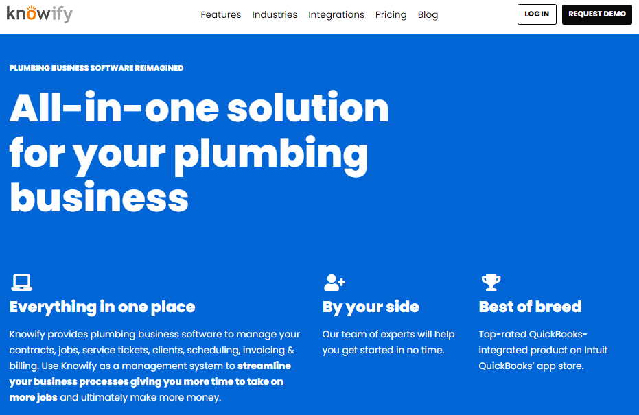 Knowify CRM for plumbers