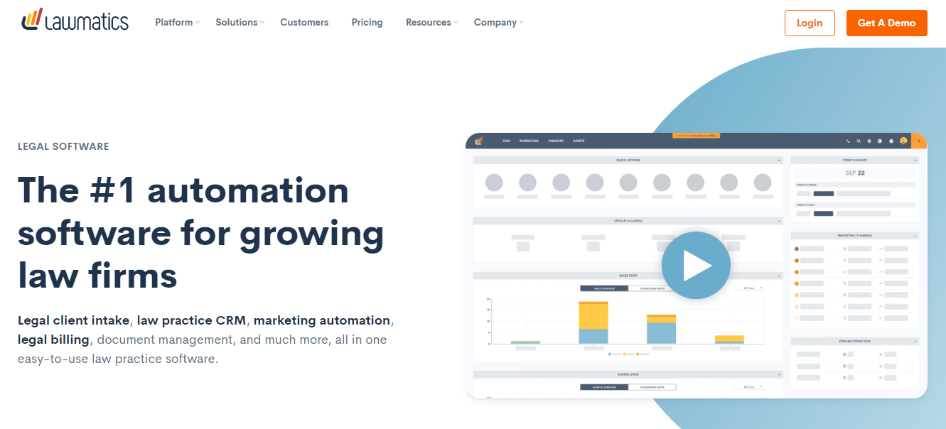 Lawmatics CRM for law firms