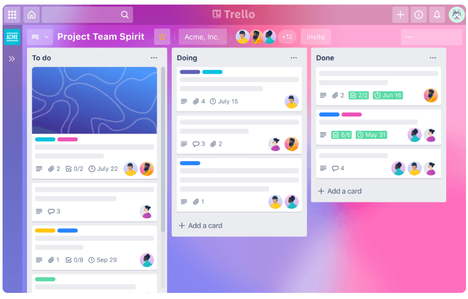 trello website screenshot example