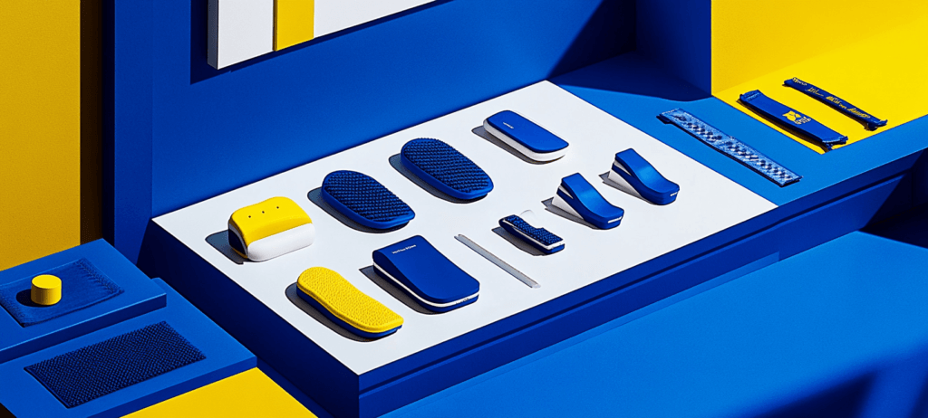 Display of various orthotics products
