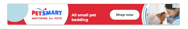 PetSmart banner ad promoting their small pet beds