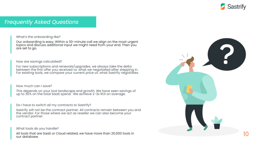sales pitch deck sastrify