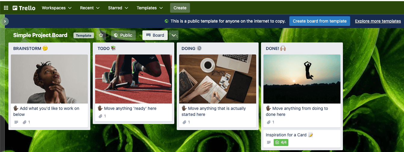 Trello homepage