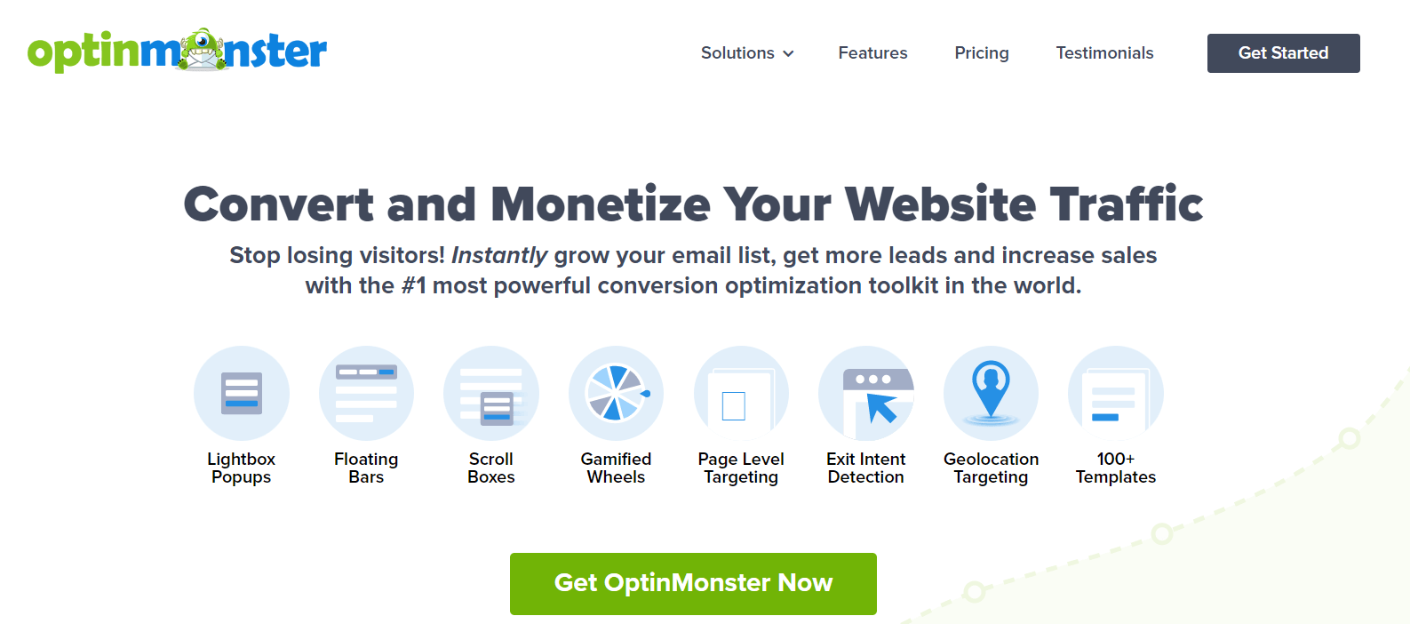 OptinMonster web page screenshot