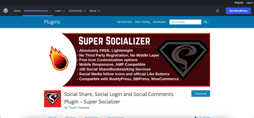 comment plugins super socializer