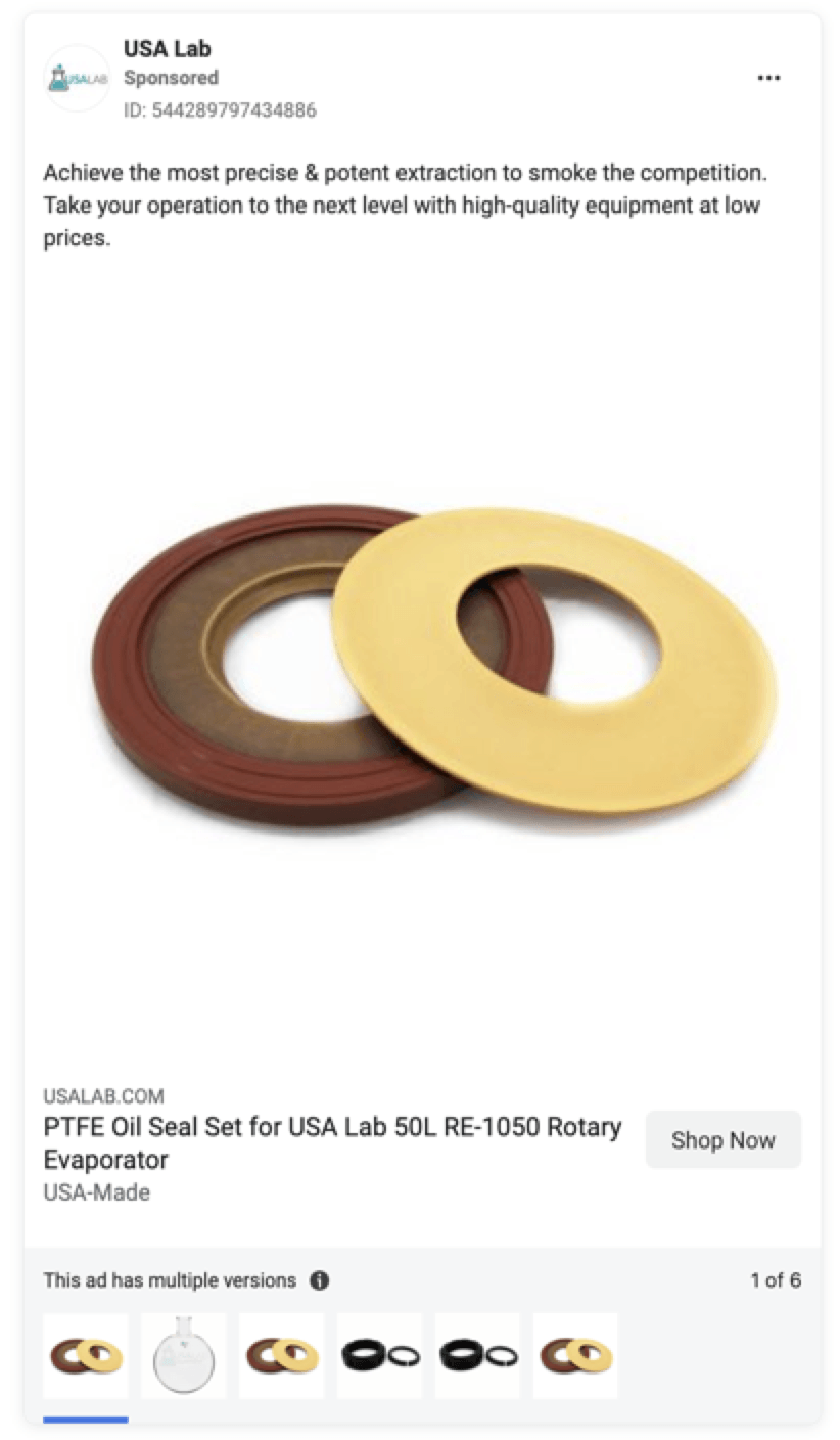 facebook ad example