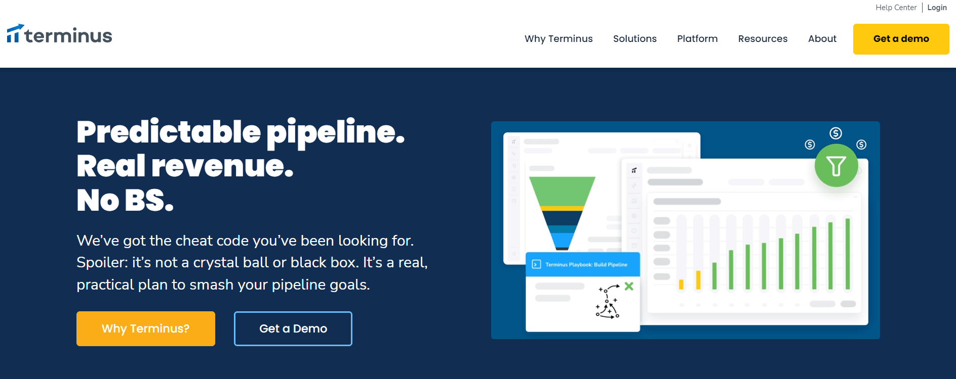 terminus homepage screenshot