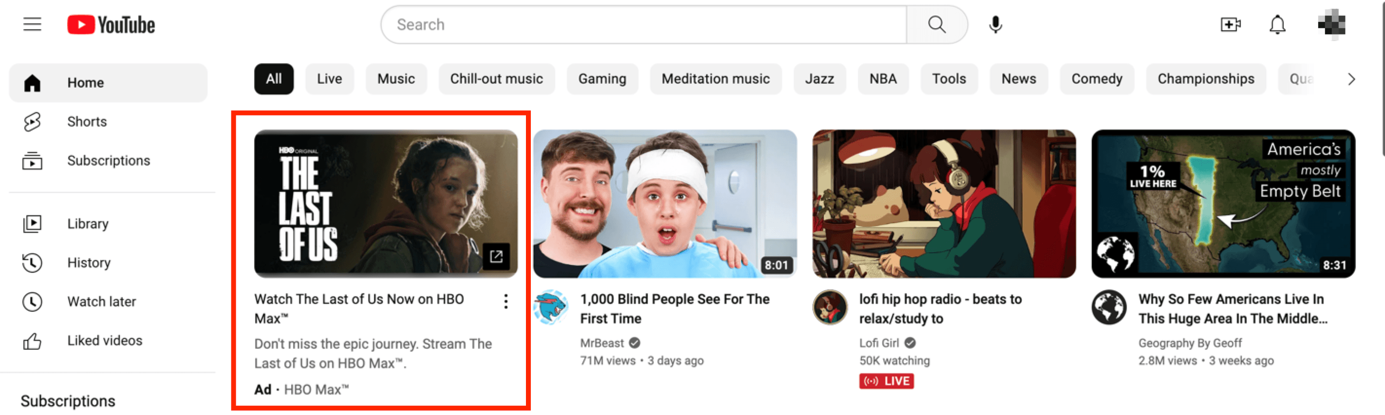 youtube ad example