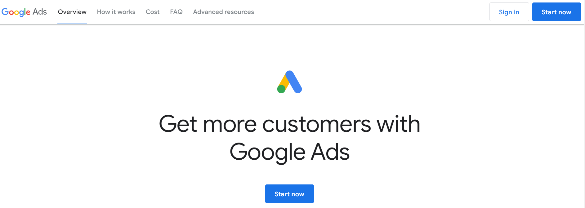 Google ads example